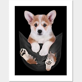 Corgi with love Posters and Art